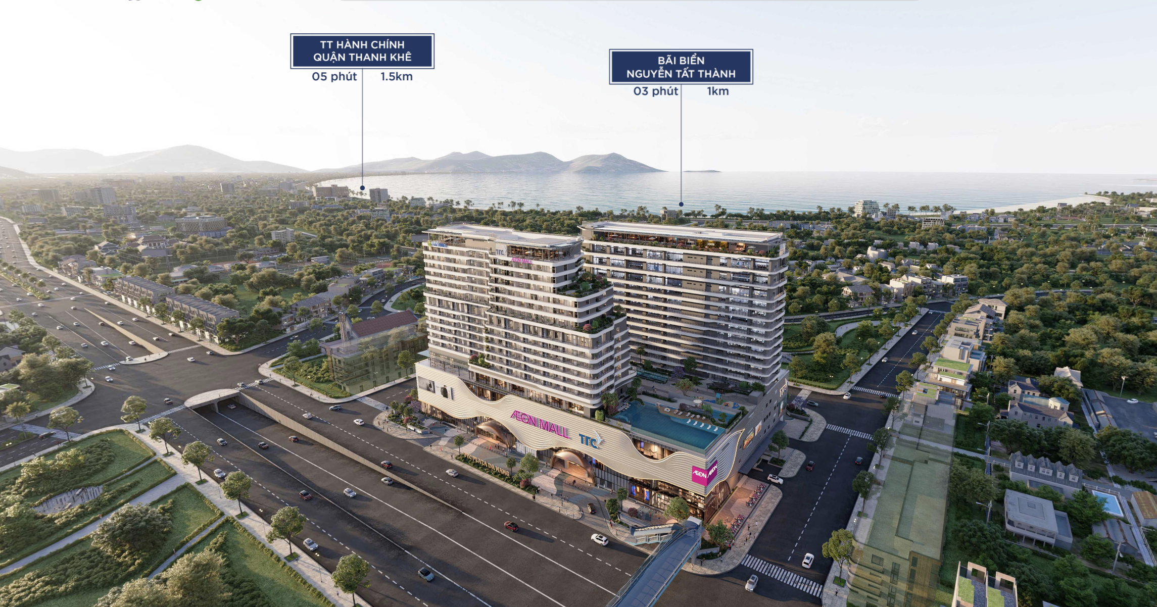 520 triệu vào ở ngay Căn hộ TTC Plaza TTTM Aeon Mall Đà Nẵng - View pháo hoa Diff - Công viên 29/3