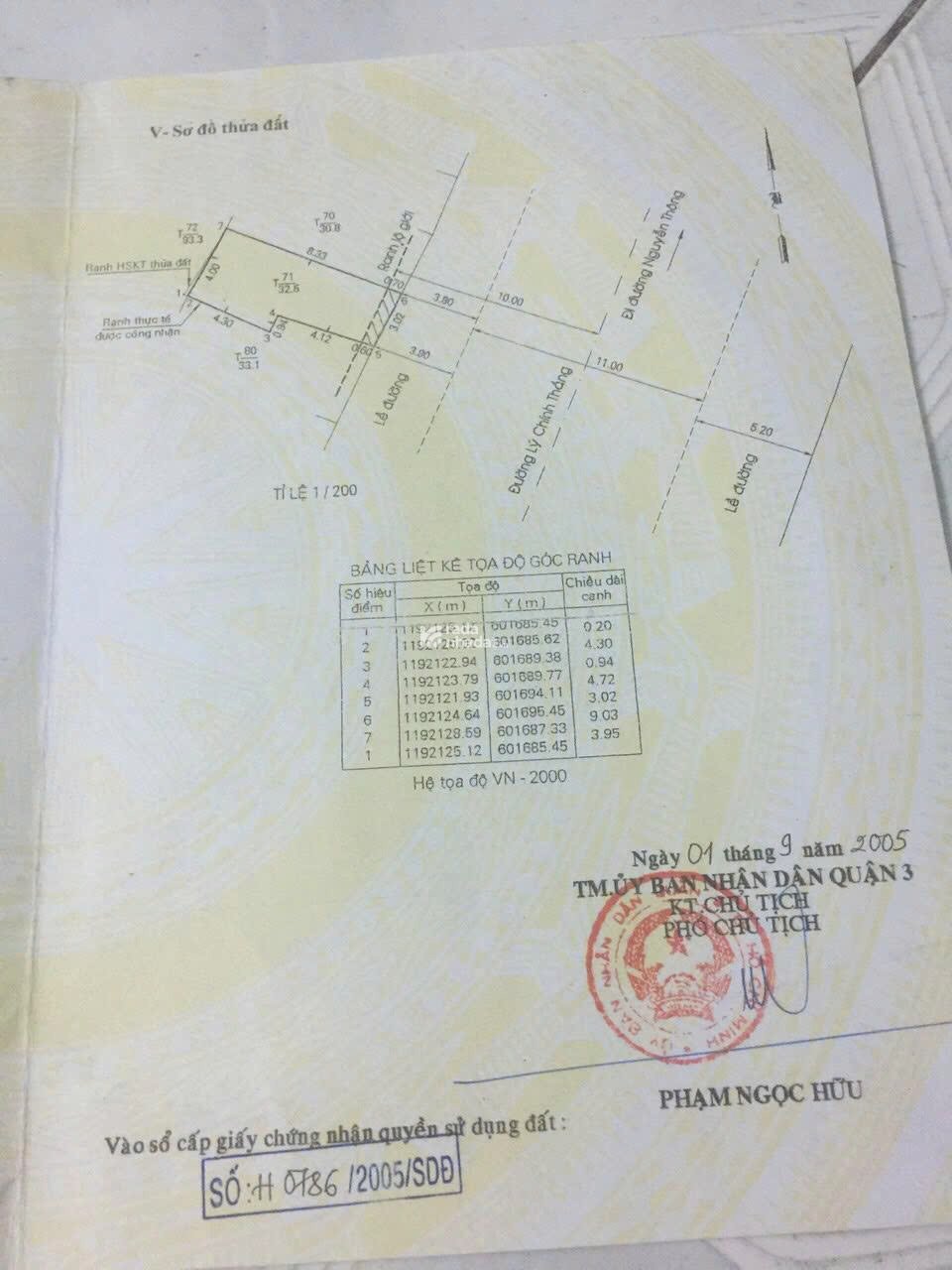 HOT: 246 Lý Chính Thắng, Q.3, DT 3.05x9, nở hậu 4m