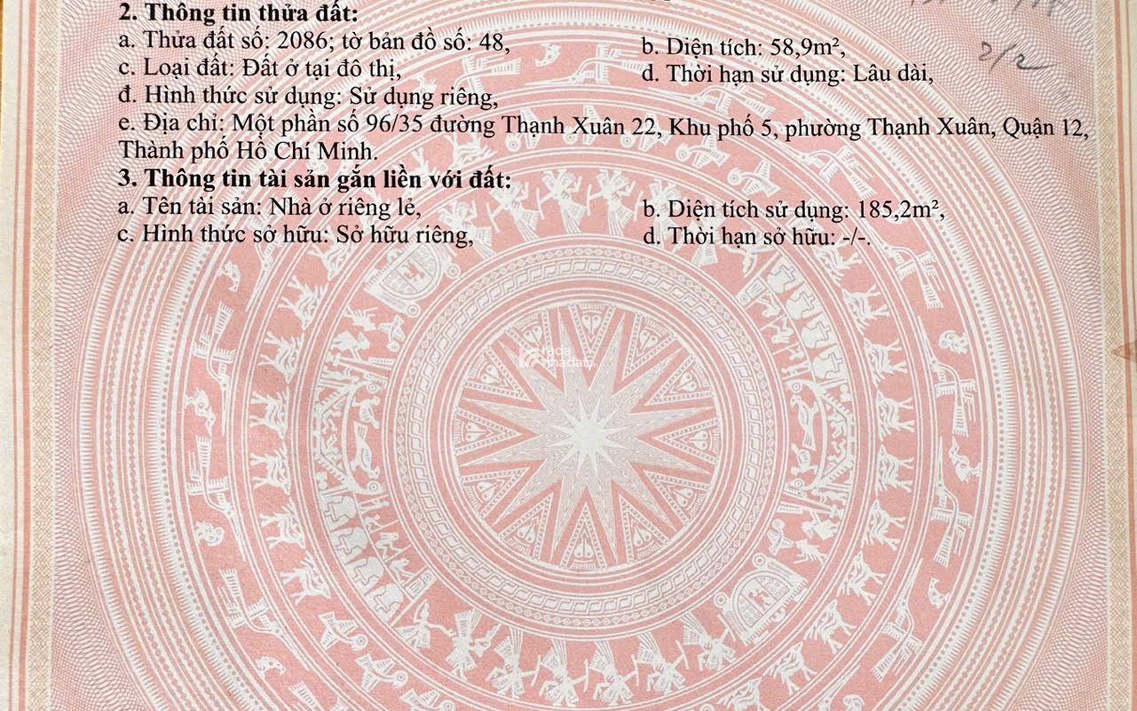  BÁN NHÀ MẶT TIỀN TX23 - NGAY CHỢ MINH PHÁT, Q.12