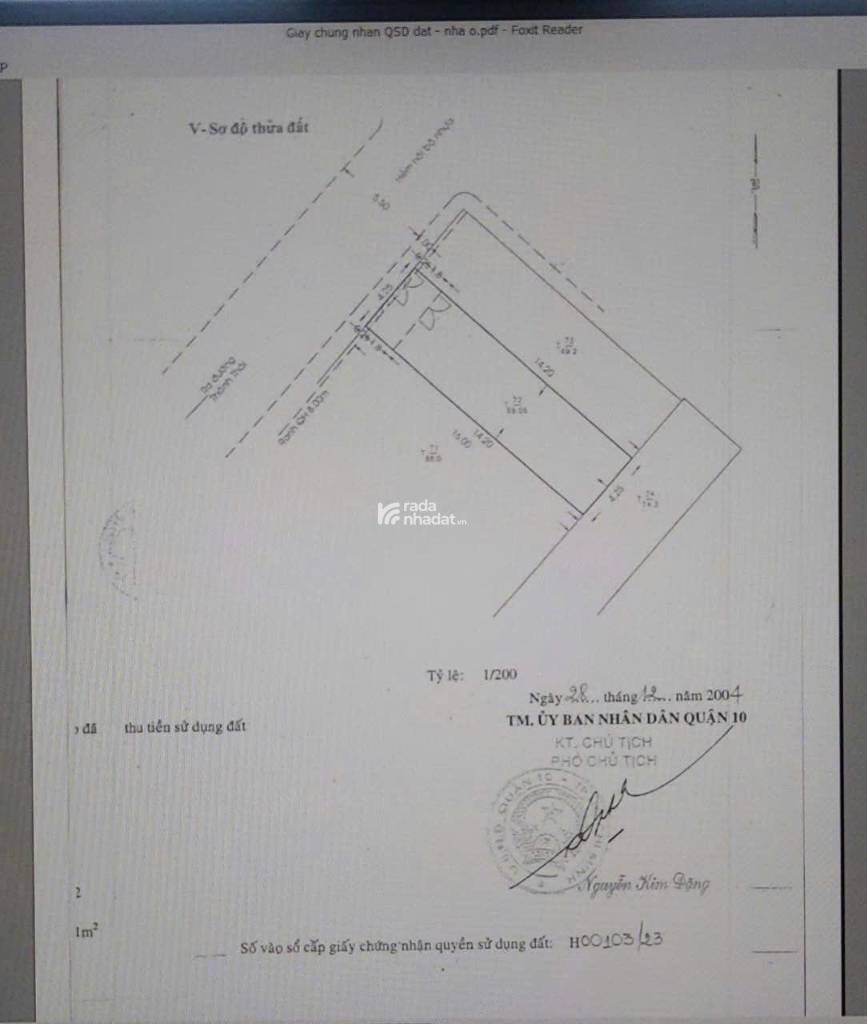 BÁN NHÀ CẤP 4 HXH 10M THÀNH THÁI, QUẬN 10 - 4.2x17m - GIÁ 18 TỶ TL
