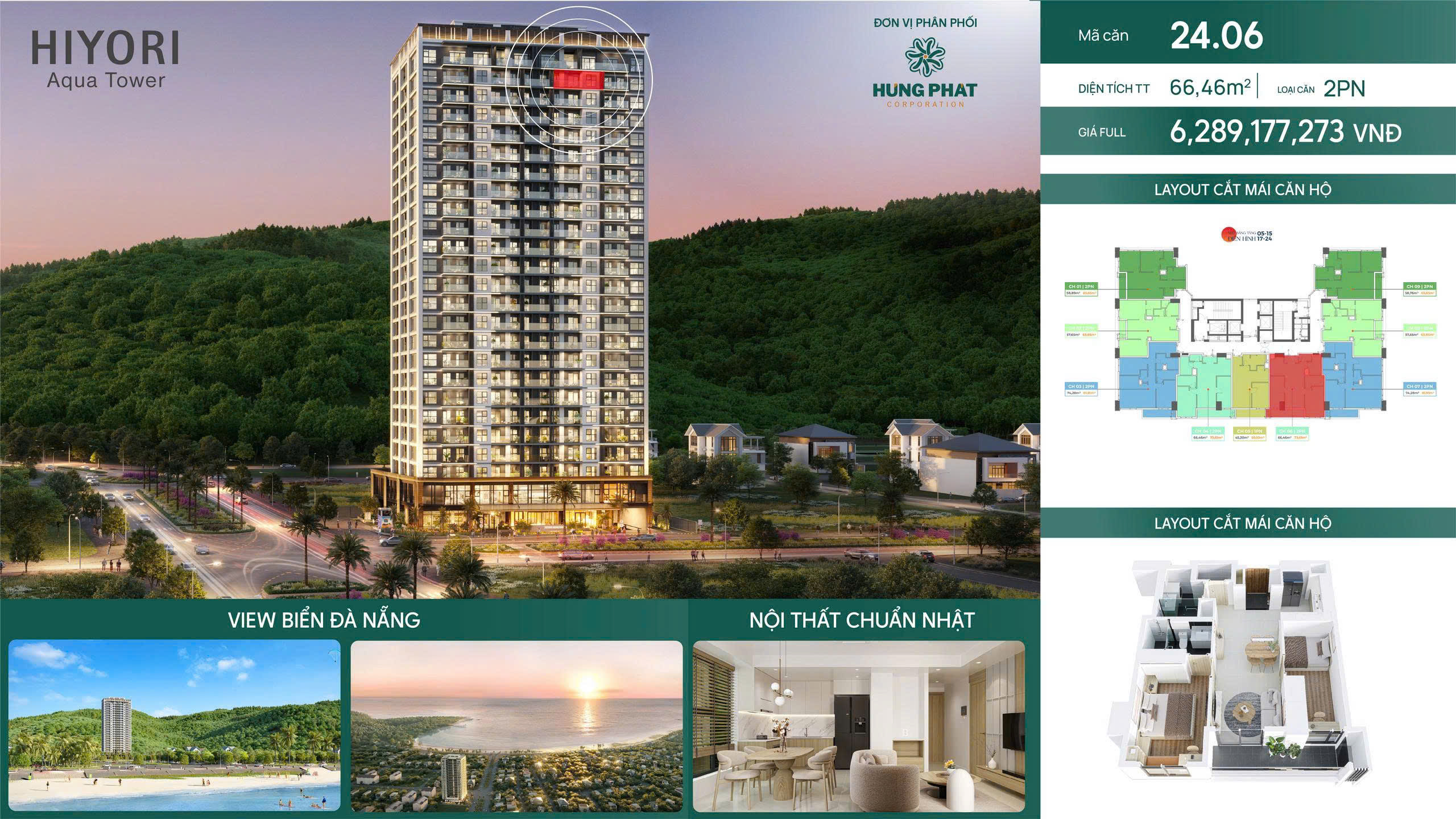 Hiyori Aqua Tower Cơ hội cuối sở hữu căn hộ chuẩn Nhật bên biển Sơn Trà