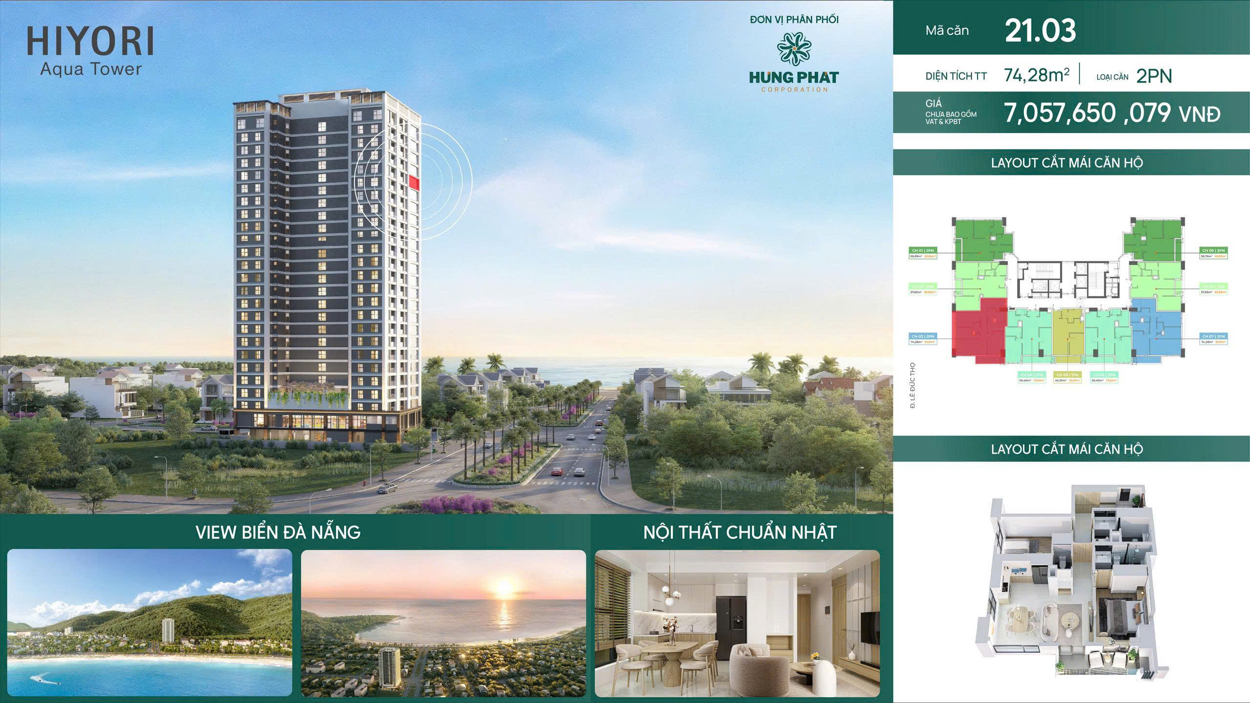 Hiyori Aqua Tower Cơ hội cuối sở hữu căn hộ chuẩn Nhật bên biển Sơn Trà
