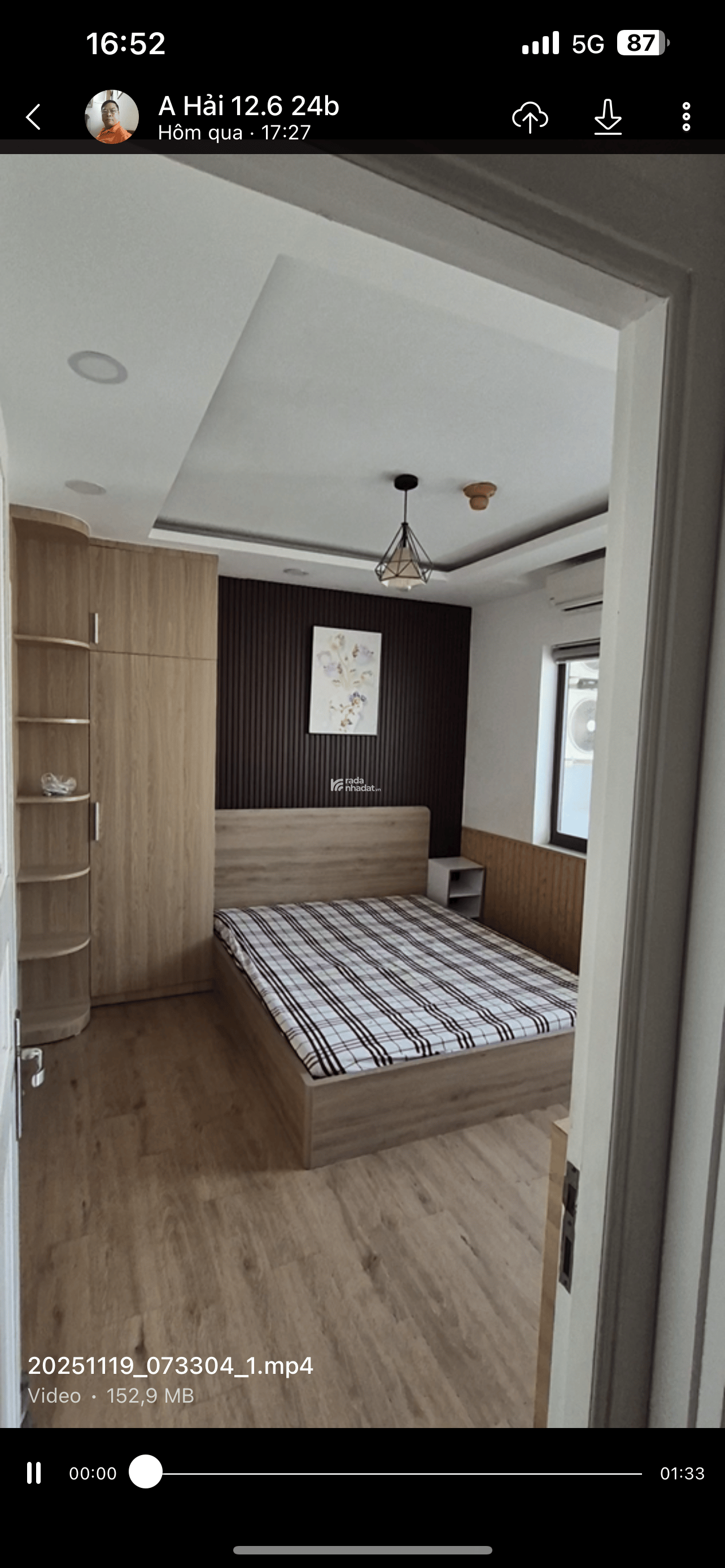 Cho thuê căn hộ 3 pn, 100mư d5, bình Thạnh, full nội thất