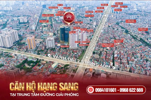 Mua căn hộ 3PN 102.5m2 dự án The Queen 360 Giải Phóng, Hà Nội