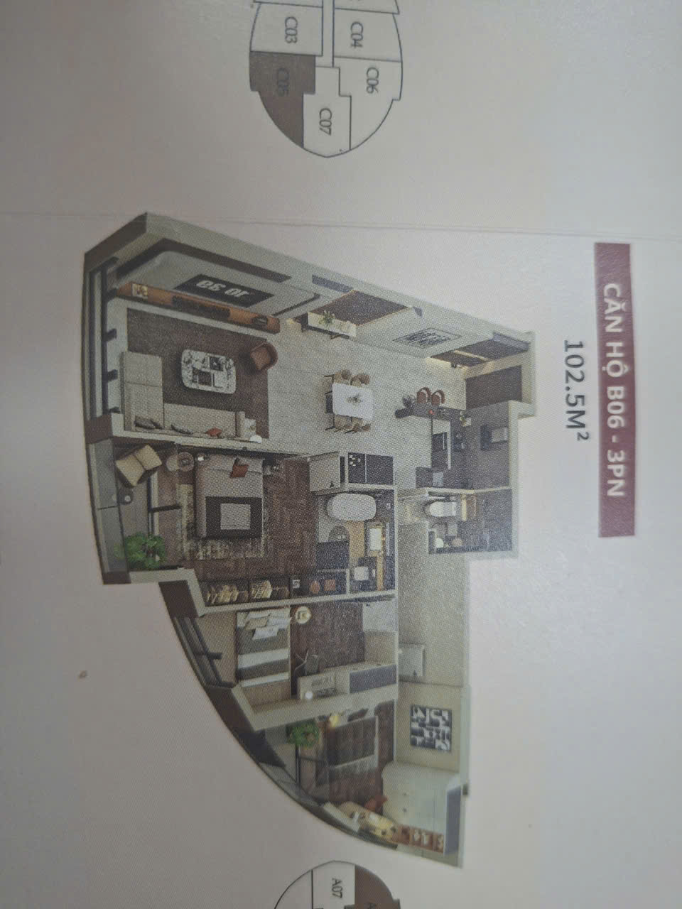 Mua căn hộ 3PN 102.5m2 dự án The Queen 360 Giải Phóng, Hà Nội