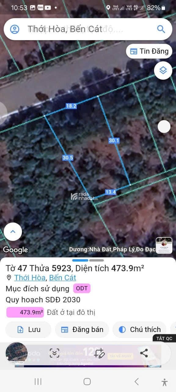 Bán lô đất mỹ phước 4, thới hòa , hồ chí minh ( bến cát cũ )