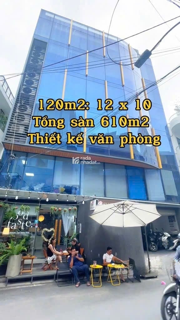TOÀ NHÀ VĂN PHÒNG 7 TẦNG - NGANG KHỦNG 12m - CHO THUÊ 150TR/THÁNG. 5%/NĂM