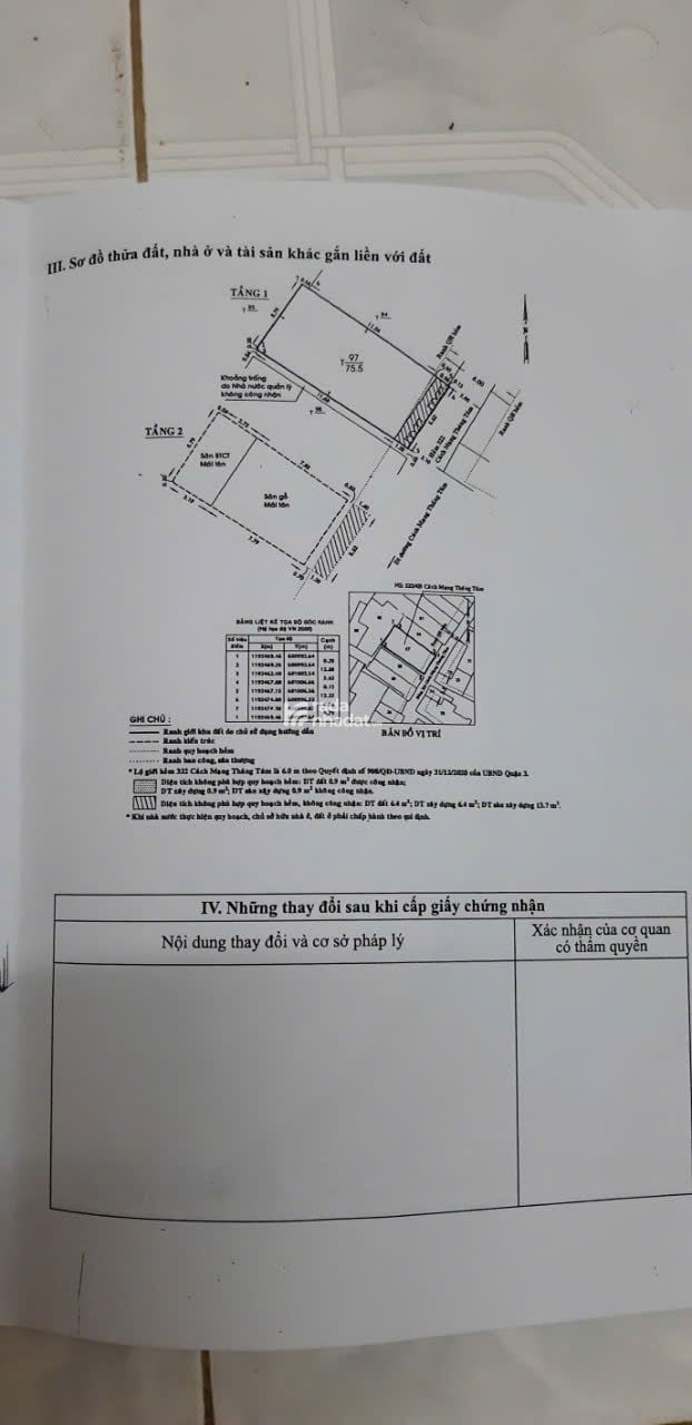 HOT: BÁN NHÀ HẺM 322 CMT8.P10, QUẬN3 