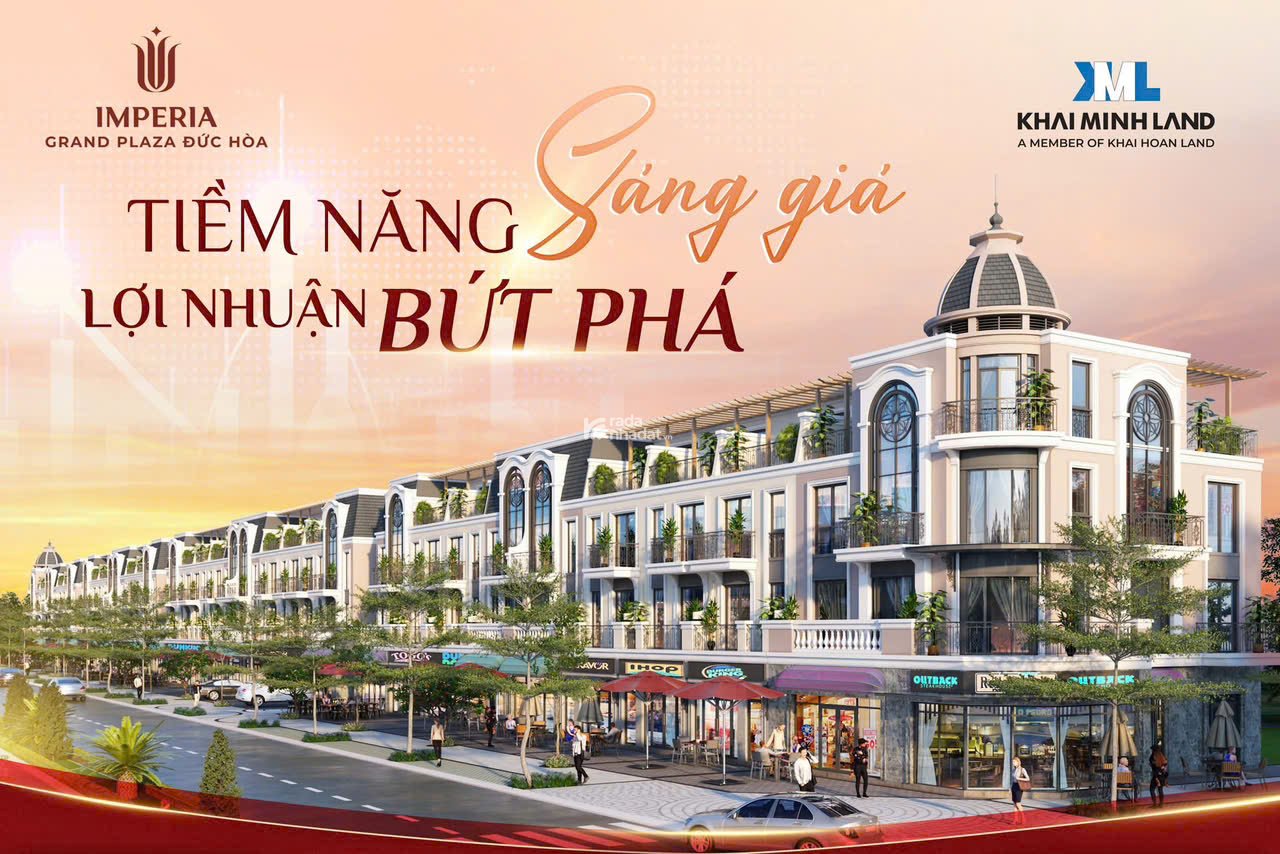 Shophouse xịn giá yêu thương tại dự án IMPERIA GRAND PLAZA ĐỨC HÒA
