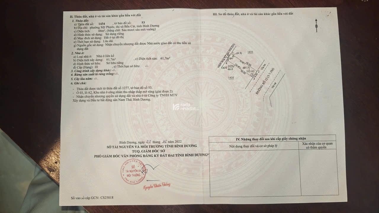 Bán nhà riêng tại Happy Home, Mỹ Phước, Bến Cát, Bình Dương, 1,7 tỷ, 61,7 m2 giá ưu đãi uy tín