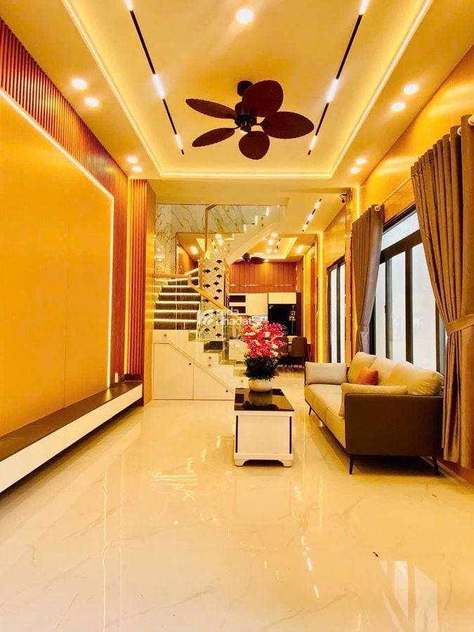 NHÀ HẺM THÔNG LÊ VĂN THỌ ,PHẠM VĂN CHIÊU, NHÀ MỚI FULL NT, DT 55M2, 2 TẦNG ĐÚC, NGANG 5M,