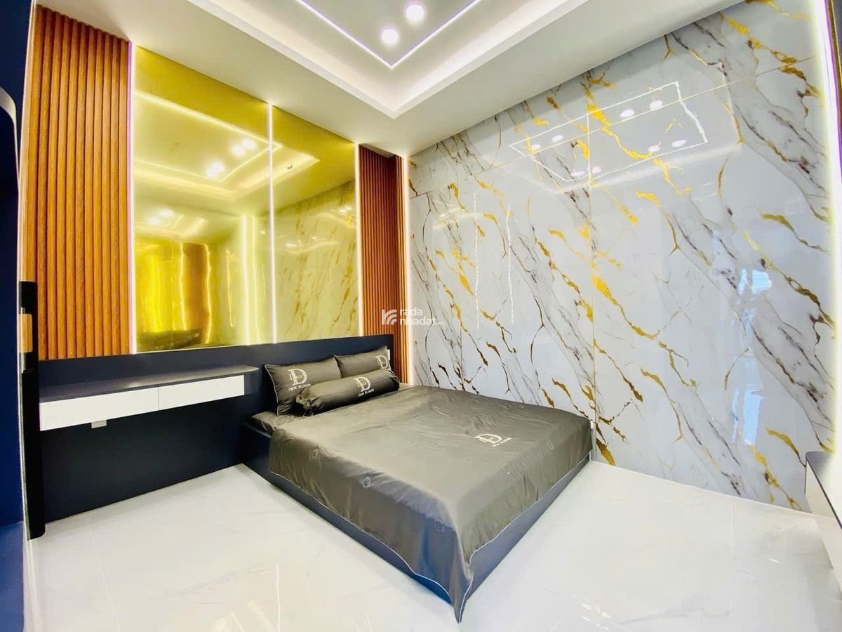 NHÀ HẺM THÔNG LÊ VĂN THỌ ,PHẠM VĂN CHIÊU, NHÀ MỚI FULL NT, DT 55M2, 2 TẦNG ĐÚC, NGANG 5M,