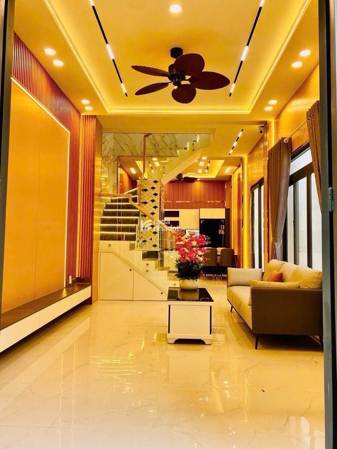 NHÀ HẺM THÔNG LÊ VĂN THỌ ,PHẠM VĂN CHIÊU, NHÀ MỚI FULL NT, DT 55M2, 2 TẦNG ĐÚC, NGANG 5M,