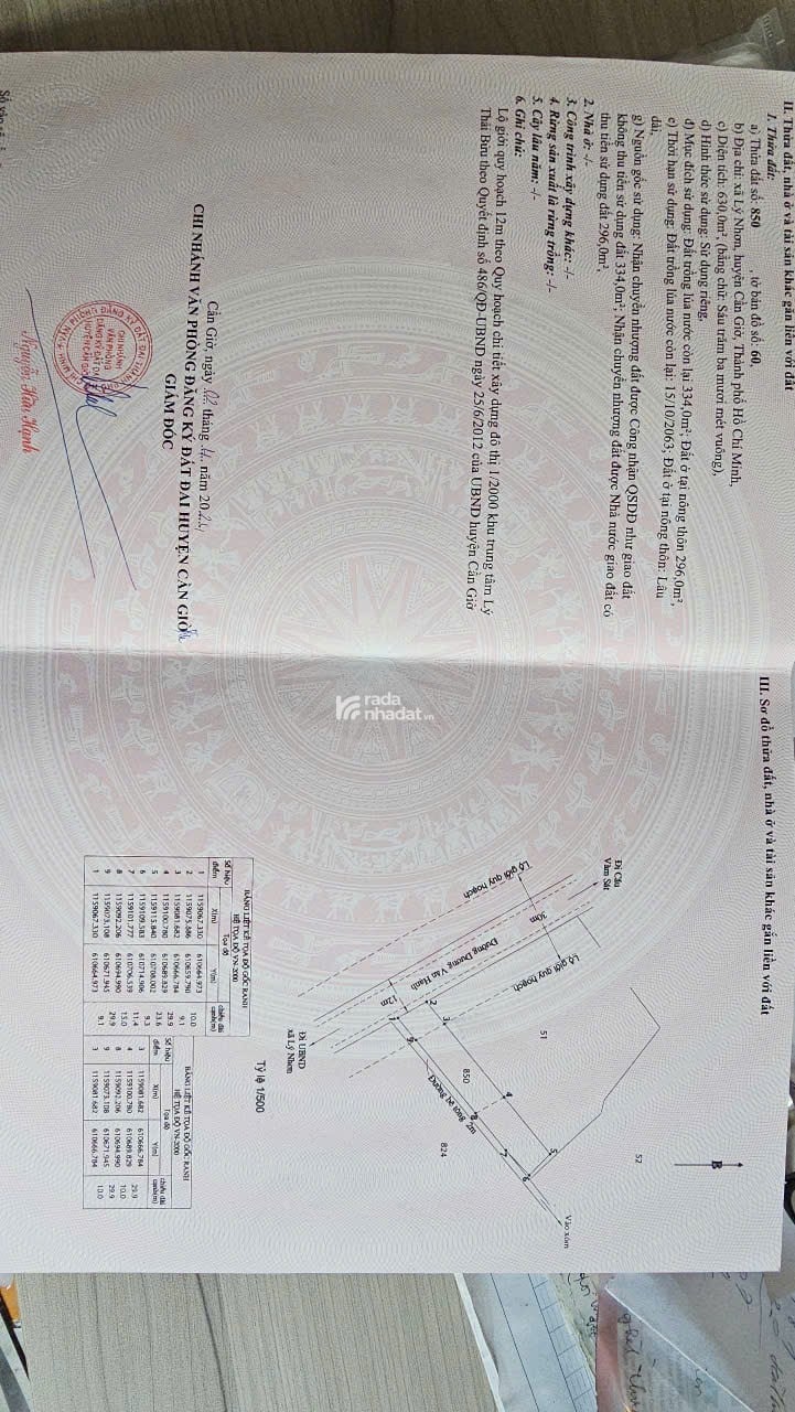 Đất mặt tiền Cần Giờ_ TP. HCM 