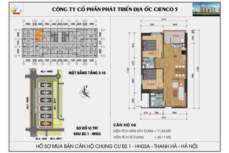 Bán căn hộ 2 ngủ full nội thất KĐT Thanh Hà Cienco 5 Giá 3 Tỷ, Hỗ Trợ Vay 70%
