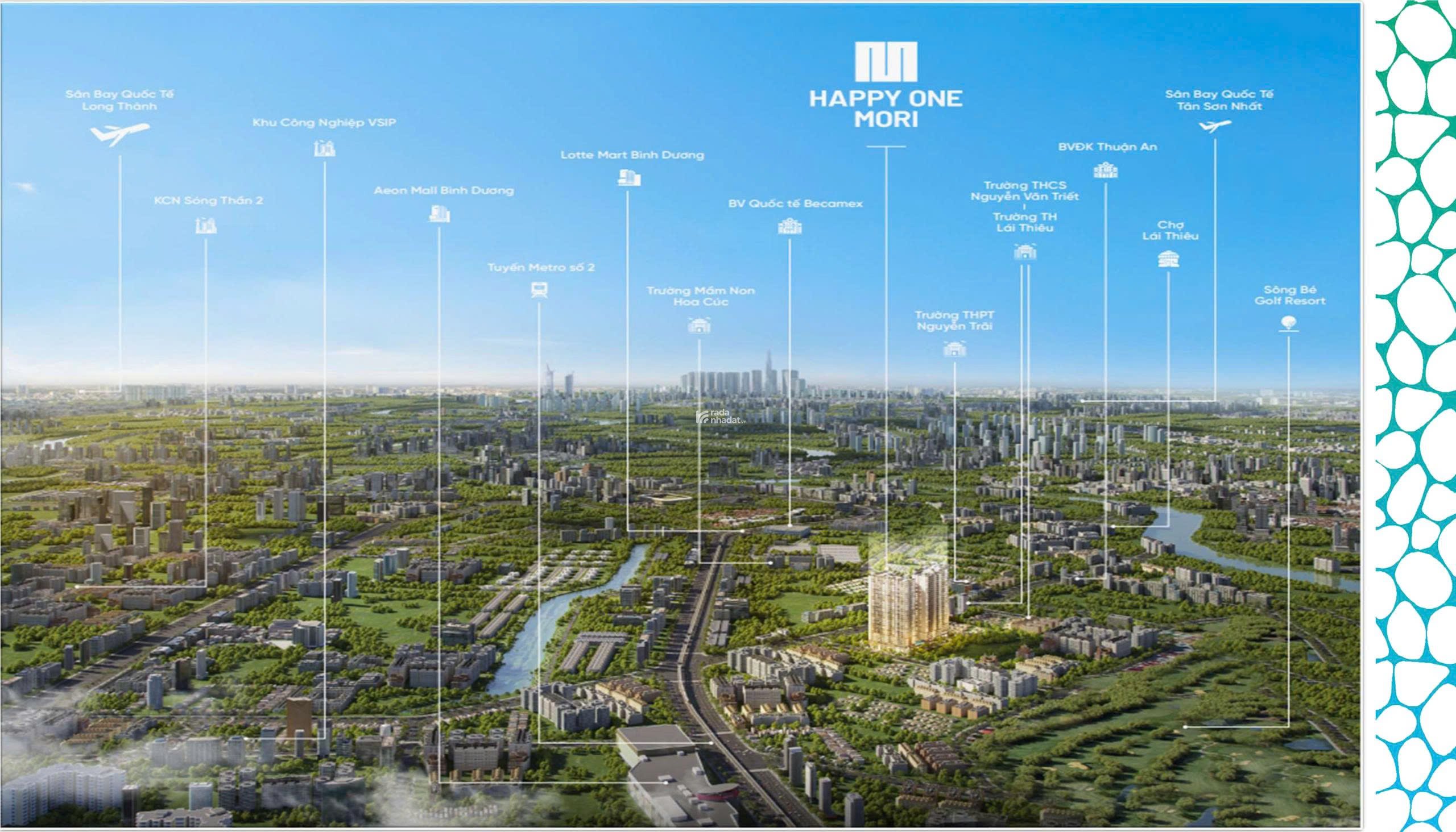 HAPPY ONE MORI, View Sân Golf, gần TTTM AEON, giá tốt đầu tư