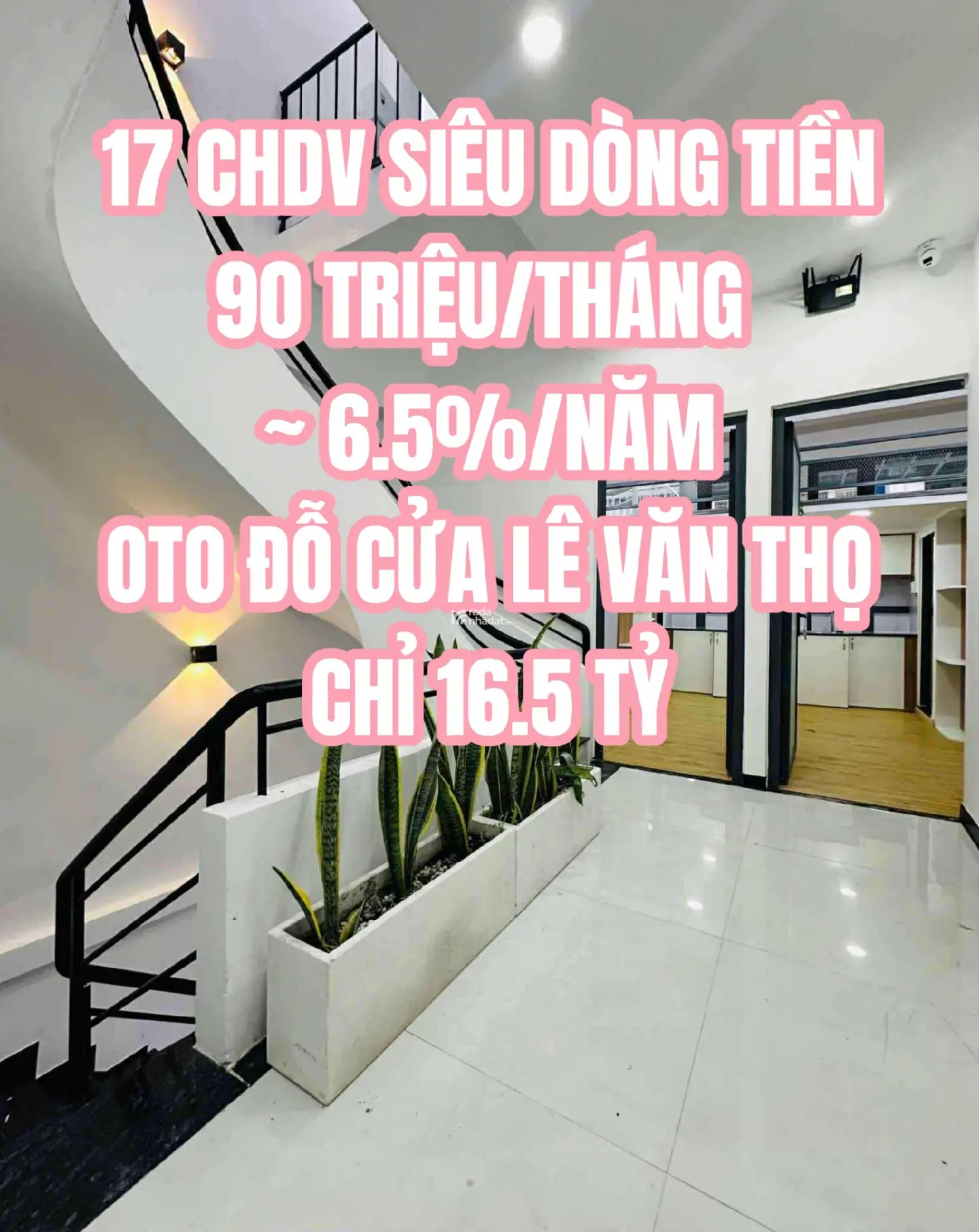 17 CHDV SIÊU DÒNG TIỀN 90TR/THÁNG - 129m2 (6.129.2) - 16.5 TỶ