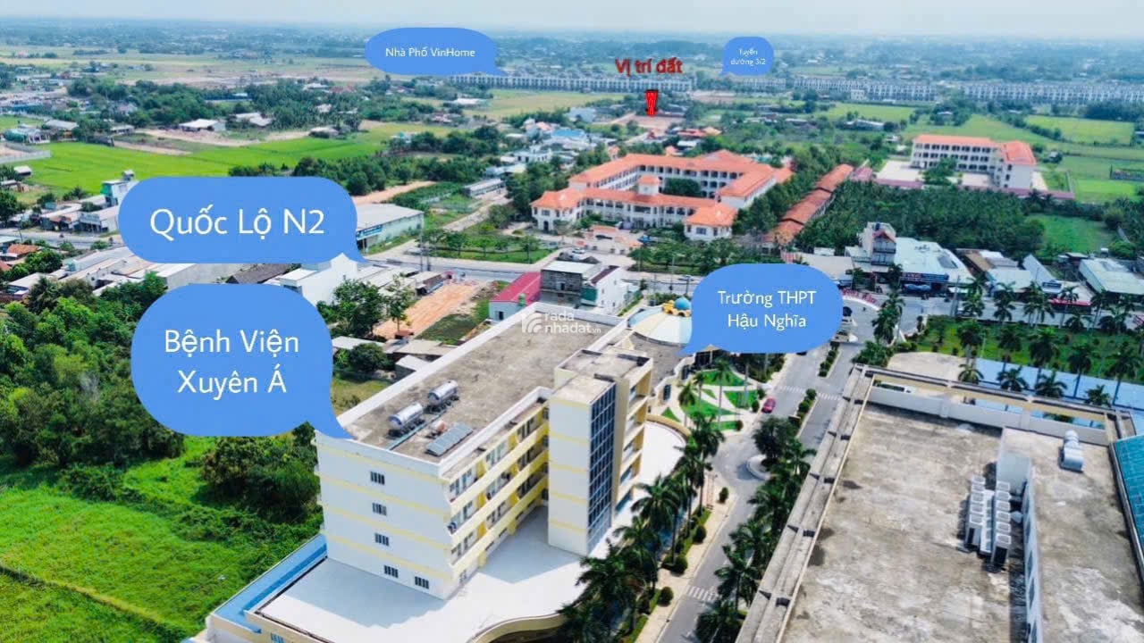 Bán gấp lô đất 160m2 trung tâm Hậu Nghĩa cách vinhome green city 200m