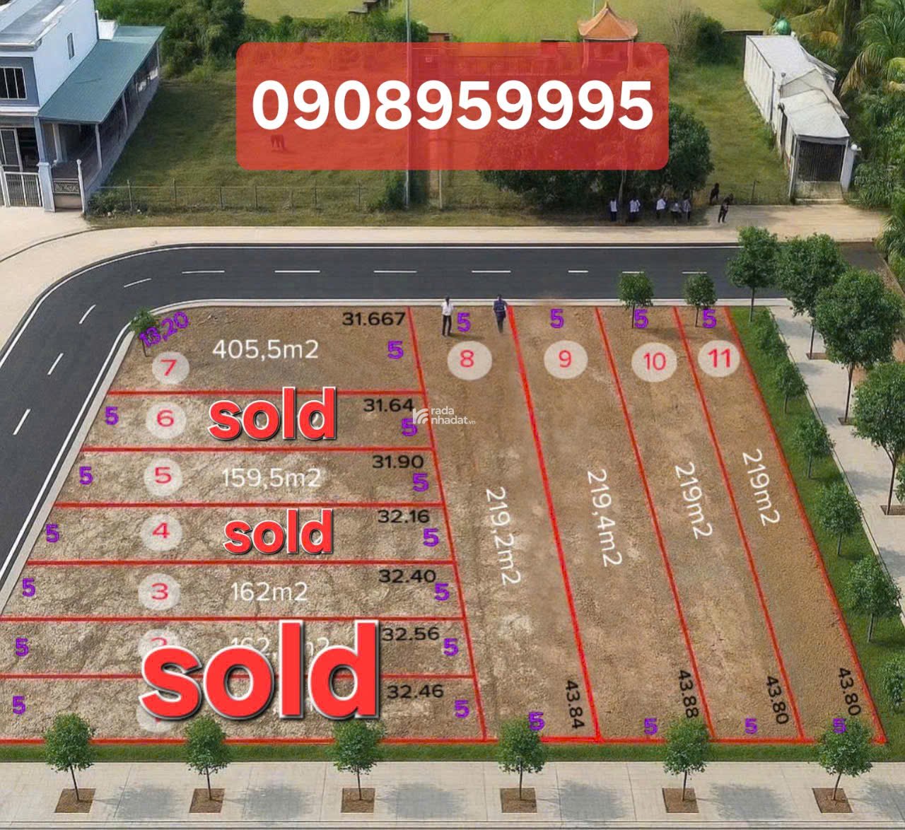 Bán gấp lô đất 160m2 trung tâm Hậu Nghĩa cách vinhome green city 200m