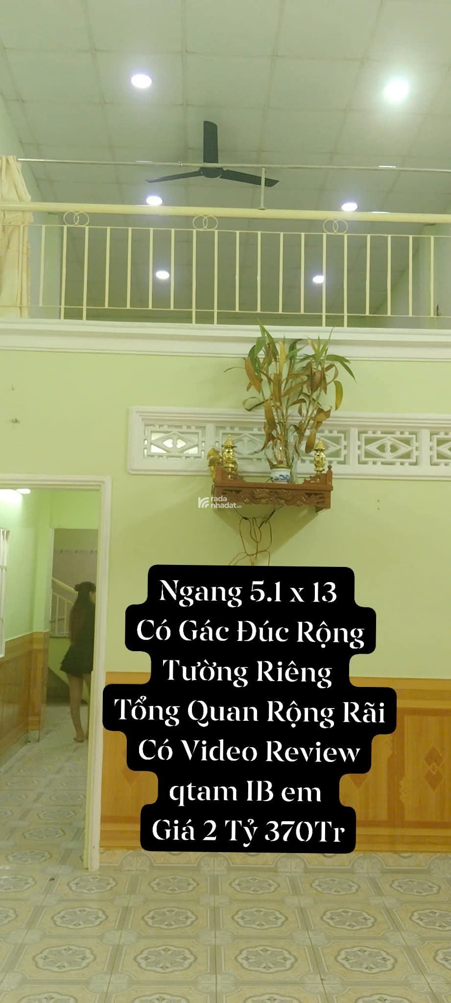Bán Nhà Phạm Ngũ Lão , Dĩ an 60m2 , 1 Trệt 1 Gác Đúc , Ngang 5x13 Sổ riêng , Xe máy Chỉ 2 Tỷ 370tr