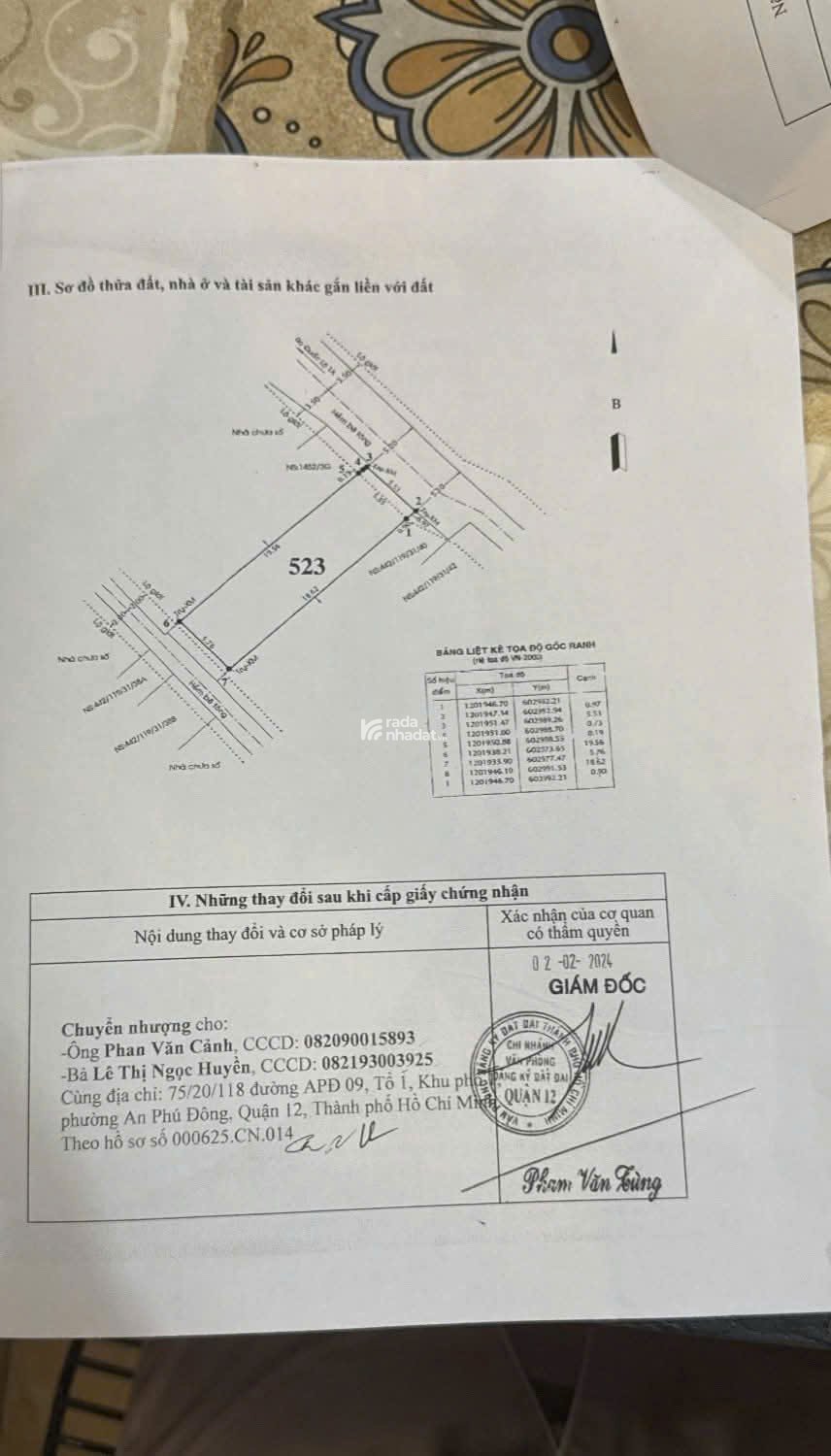 HÀNG HIẾM - ĐẤT 2 MẶT TIỀN TRƯỚC SAU, P. AN PHÚ ĐÔNG, Q12
