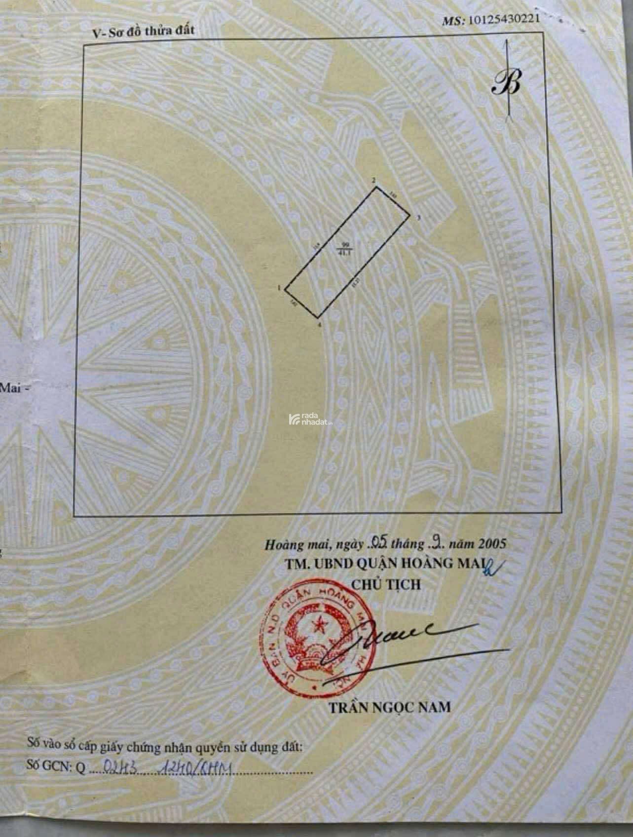 Bán 273m2 thổ cư Giai Phong, Hoàng Mai