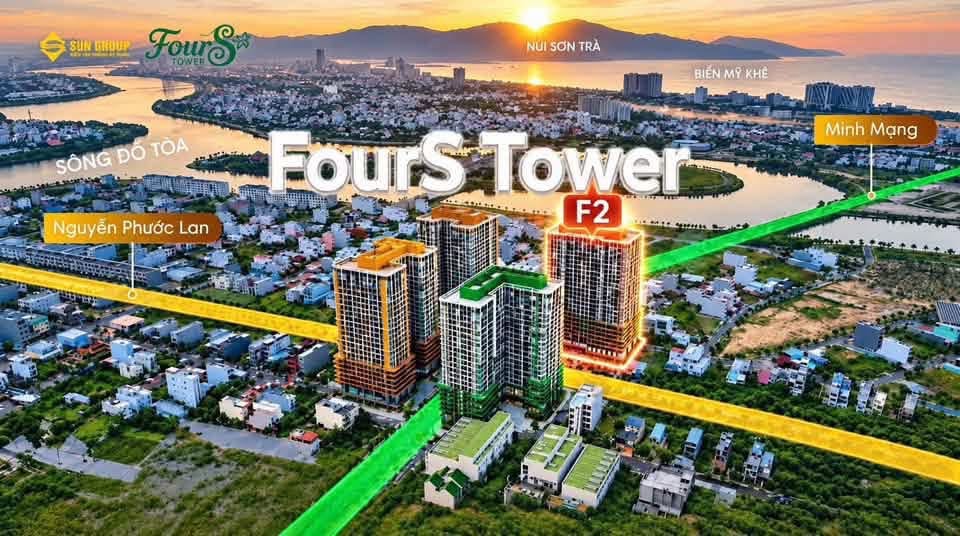 Bán căn hộ 1BR tại FourS Tower Đà Nẵng - giá full chỉ 2,498 tỷ - HTLS 0% đến 30 tháng