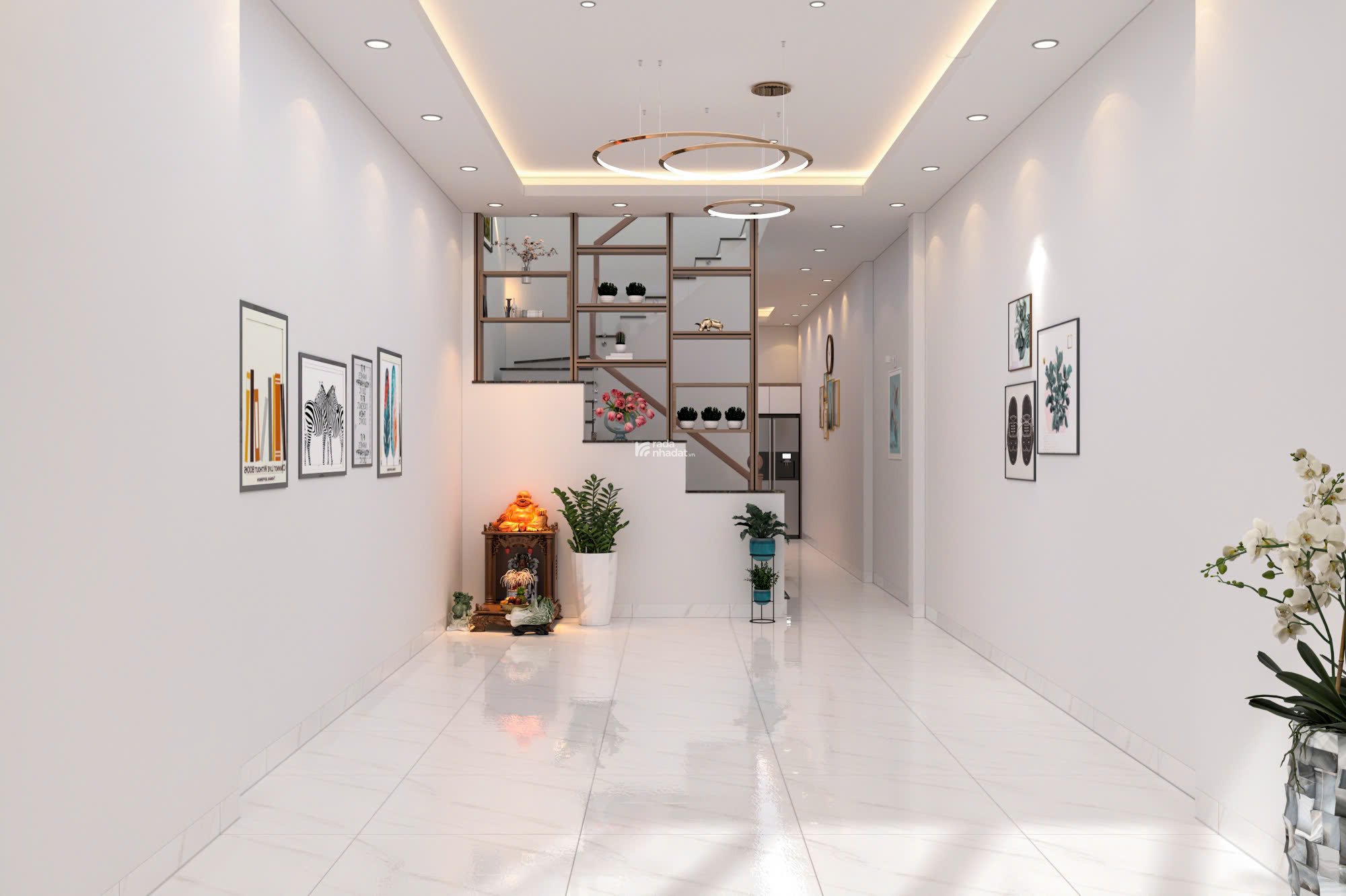 CHO THUÊ NHÀ MỚI ĐẸP, 3 LẦU, 4PN, SÂN XE HƠI,NGAY CẦU BÌNH LỢI, GIGAMALL, 18TR