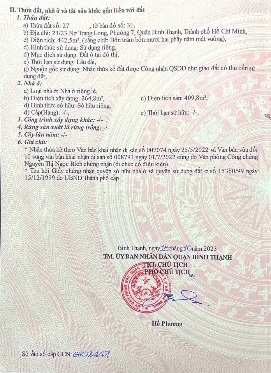 Cần bán GẤP nhà gần Trung tâm Q1 05phút - Hướng Chính Đông