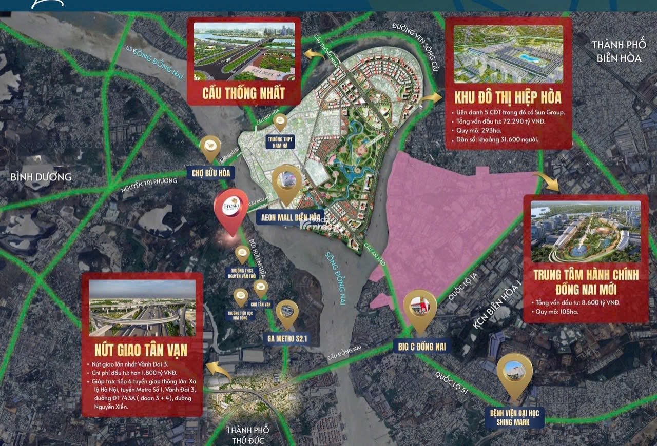 Cần bán căn hộ 2PN fresia Riverside p. Biên Hòa ngay Aeon Mall Biên Hòa 1,79 tỷ