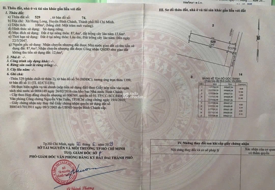 CHỊ NGỌC UNG THƯ CẦN BÁN NHANH LÔ ĐẤT DT 100M2 CHỈ 600TRIỆU HƯNG LONG BÌNH CHÁNH 