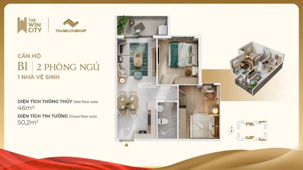 Tặng full nội thất GỖ AN CƯỜNG cho 300 căn."Booking 20tr có hoàn lại"