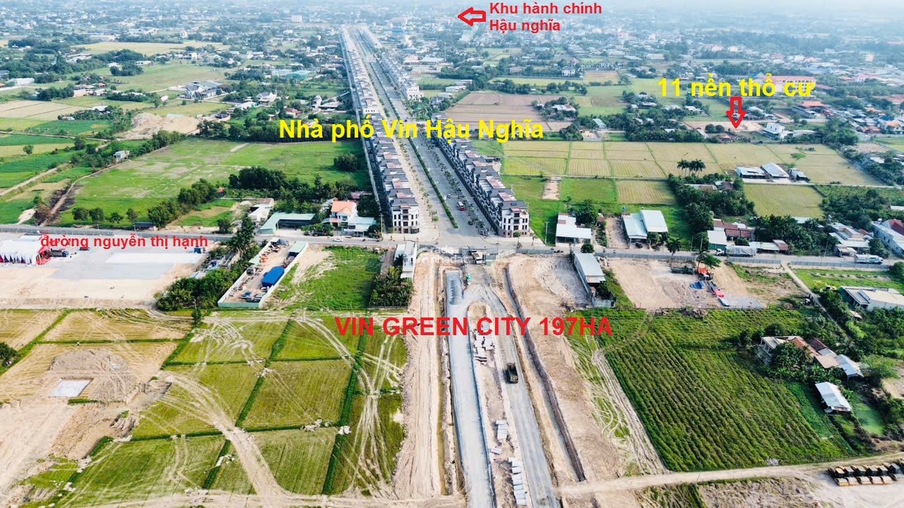 Giá chỉ bằng 1/3 Vin Hậu Nghĩa, 11 nền nhà phố sổ riêng, cách VIN chỉ 200m, giá F0 đầu tư