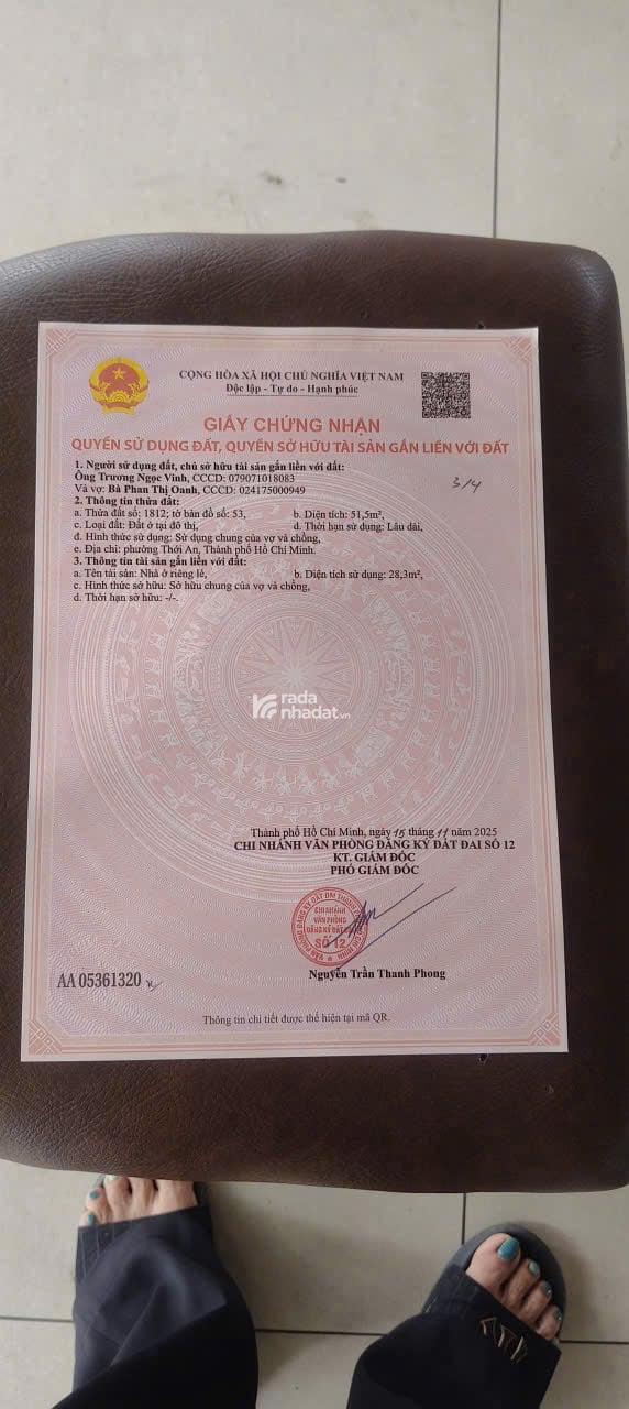 BÁN ĐẤT MẶT KÊNH TX52 - VỊ TRÍ ĐẸP, GIÁ TỐT, 4 TỶ