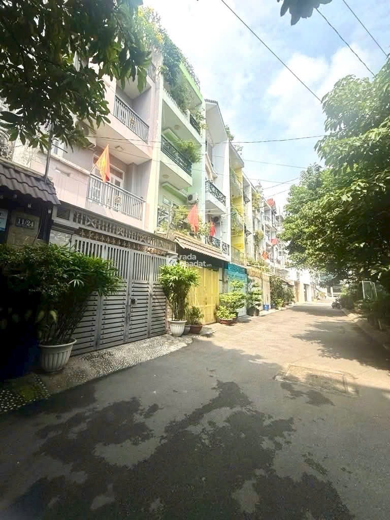 NHÀ HẺM XE HƠI QUAY ĐẦU  - NHÀ MỚI ĐẸP  - ĐỖ THÚC TỊNH GÒ VẤP - 4 TẦNG - 4MX17M - 4PN 5WC- 11.x TỶ