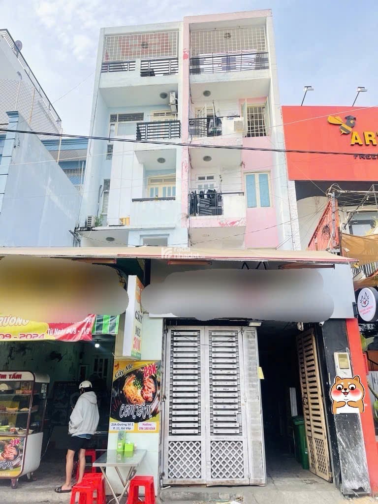 Mặt tiền kinh doanh đường số 1  P11  Gò Vấp  75m2 ( x 5 tầng)  9PN  Giá 11.5 Tỷ