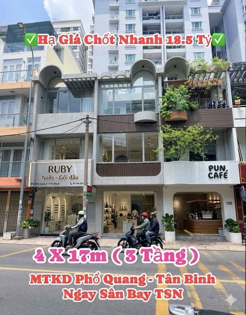 MTKD PHỔ QUANG, TÂN BÌNH, 68M2 CÓ KẾT CẤU DỄ CẢI TẠO. GIẢM 750TR CHỈ 18.3T