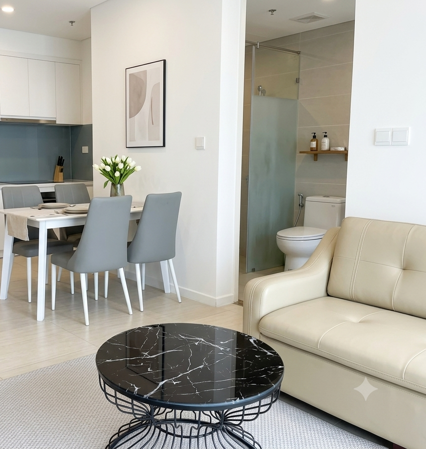 Cho thuê 15 triệu/tháng căn 1PN Đảo Kim Cương Quận 2, Full NT