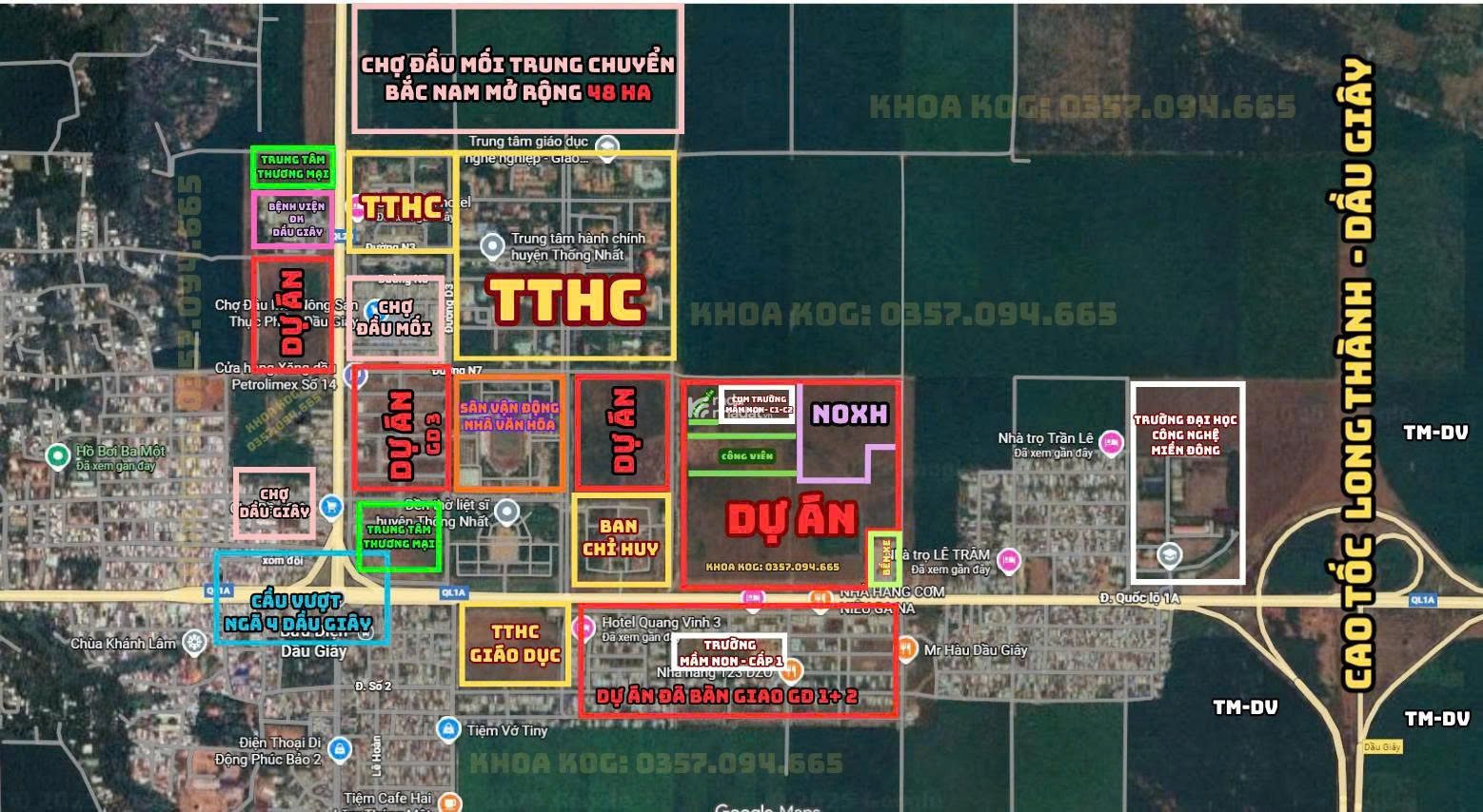 Đất nền Dầu Giây ngay trung tâm Thị Trấn Dầu Giây cũ 17,5tr / m vuông