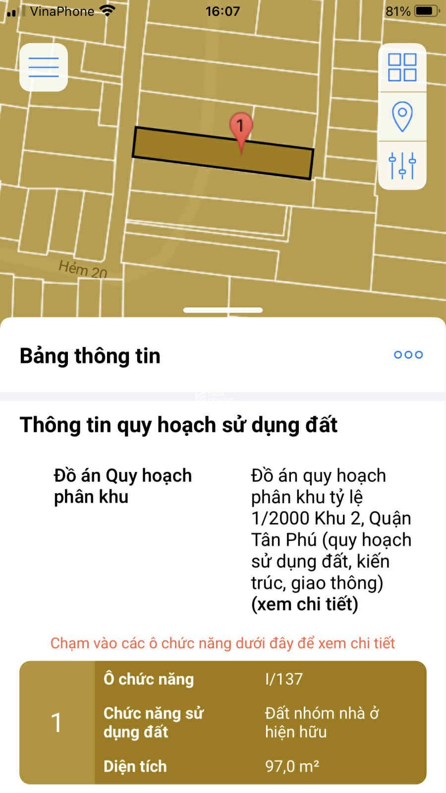 BÁN ĐẤT TẶNG NHÀ GẦN CHỢ TÂN HƯƠNG 2 MẶT HẺM  GẦN 100M  CHỈ 7 TỶ TL
