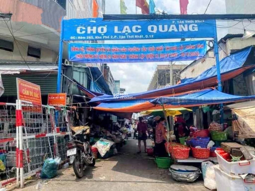 NGAY CHỢ LẠC QUANG TRƯỜNG CHINH _ 165m2 FULL THỔ _ NHÀ ĐÚC BTCT _ DÃY TRỌ DÒNG TIỀN _ 164M2 ĐỦ 