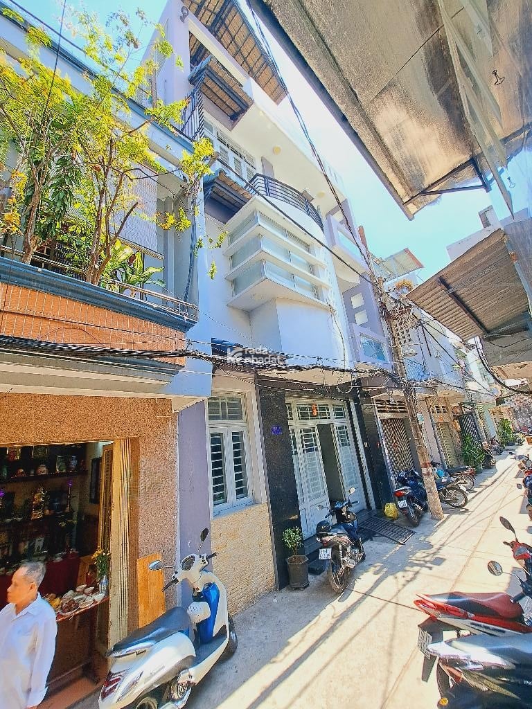 NHÀ ĐẸP 4 TẦNG 92M2(6.5X15)-HẺM 5M LÒ GỐM-GIÁ 12 TỶ