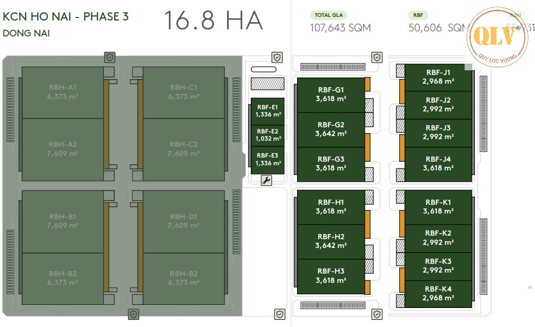 CHO THUÊ NHÀ XƯỞNG  KCN HỐ NAI,  ĐN  55.928m2