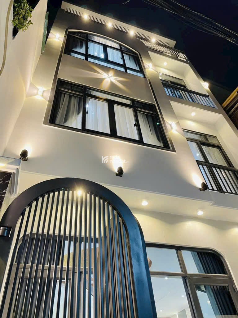Nhà mới 4 tầng 1 căn ra mặt tiền Lê Văn Thọ P9 Gò Vấp Hẻm xe hơi ngang 5.8m Chỉ 6.28 Tỷ