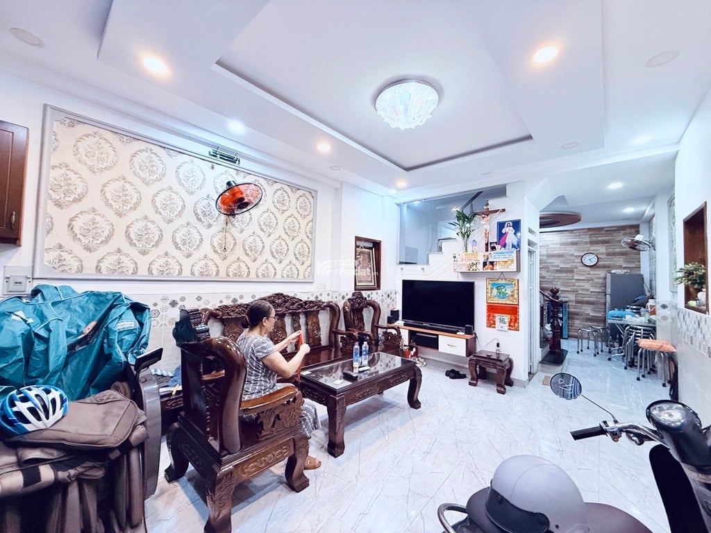 BÁN NHÀ MIẾU BÌNH ĐÔNG 50M2 4 TẦNG 4PN 5.8 TỶ ĐẸP BÌNH TÂN GIÁP TÂN PHÚ  