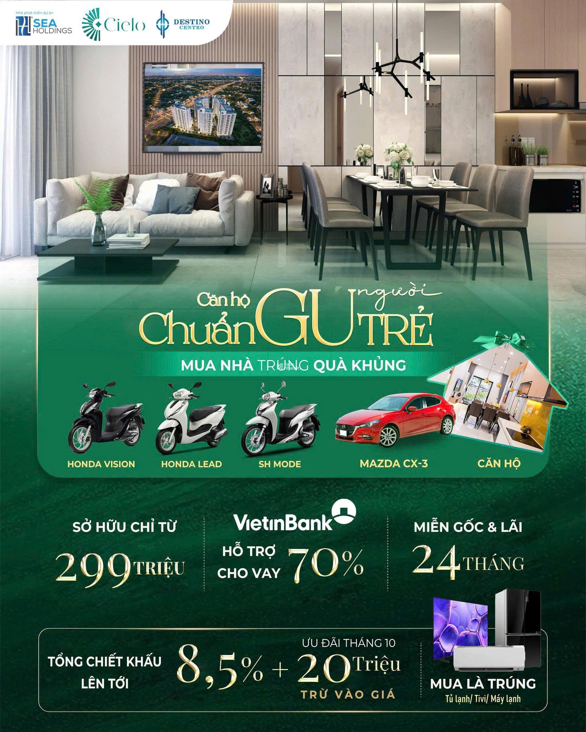 Căn hộ thương mại ngay mặt tiền Quốc Lộ 1A, trung tâm Bến Lức