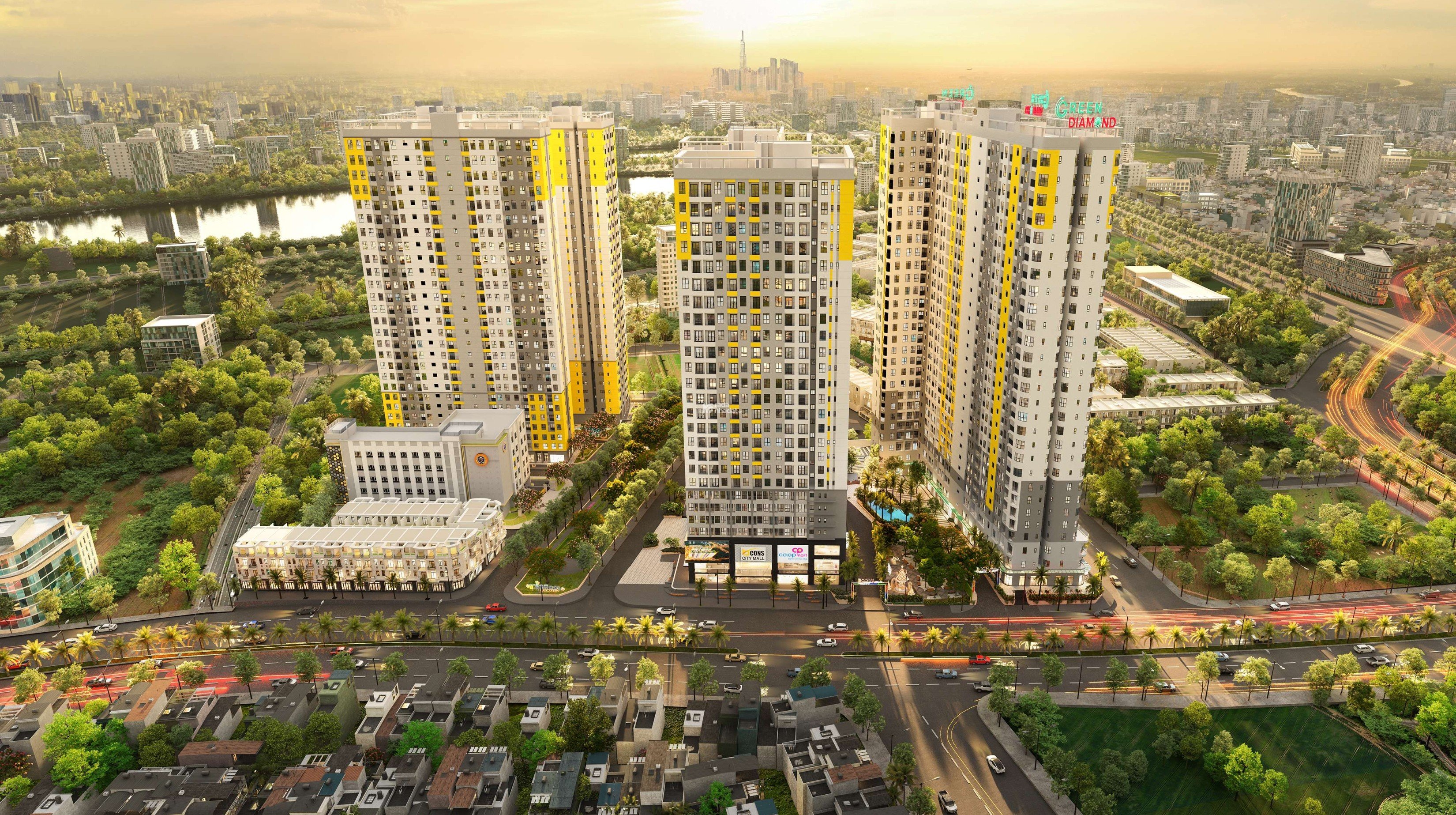 VIÊN NGỌC SÁNG CUỐI CÙNG GREEN DIAMOND TẠI KHU ĐẠI ĐÔ THỊ BCONS CITY