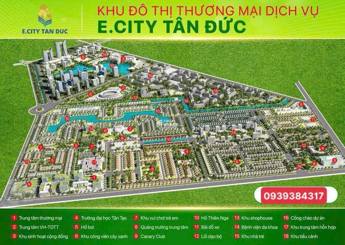 Đất Nền E-City Tân Đức chỉ từ 22tr/m2
