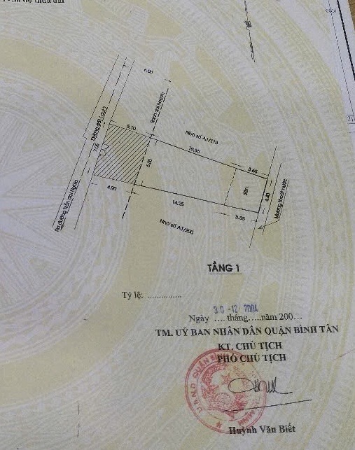 NHÀ NÁT - BÁN ĐẤT ĐƯỜNG TRẦN ĐẠI NGHĨA BÌNH TÂN ( 7 x 22 ) Hẻm xe hơi