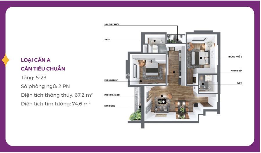 Quỹ Căn Ưu Tiên Căn Hộ Trung Tâm Liên Chiểu - Chỉ Từ 2 tỷ 6 căn 2 PN 65m2 